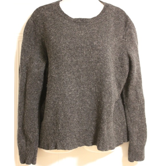 Pendleton Women's  XL Charcoal Gray 100% Shetland Wool Crewneck Sweater Heritage - Picture 6 of 6